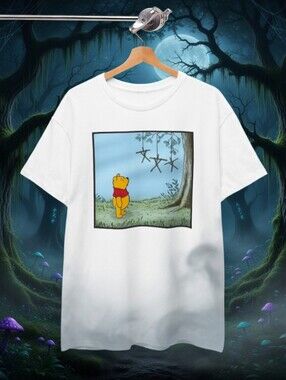 White Winnie the Pooh Graphic Tee - Yellow & Red Print